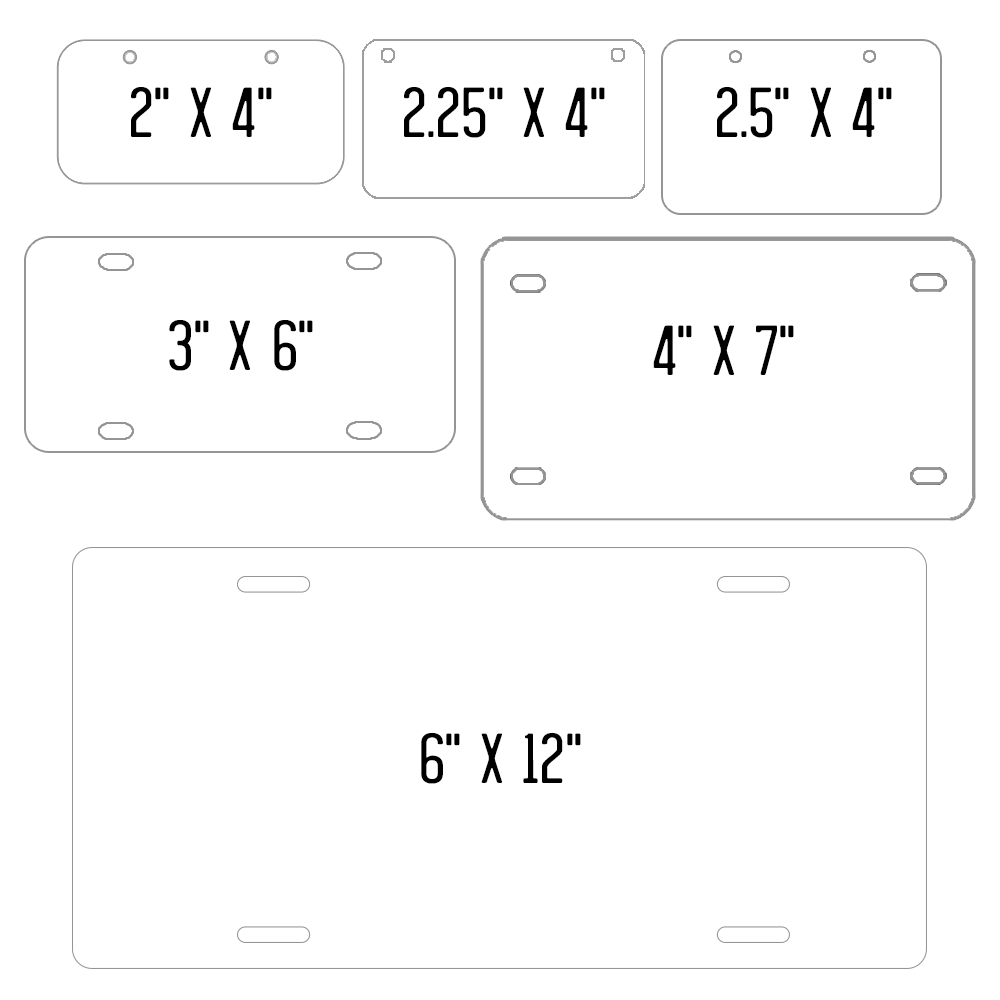  Personalized New Jersey License Plate 2 X 4 (inches