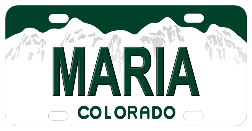 Personalized Colorado Mini Bicycle License Plates – Personalized