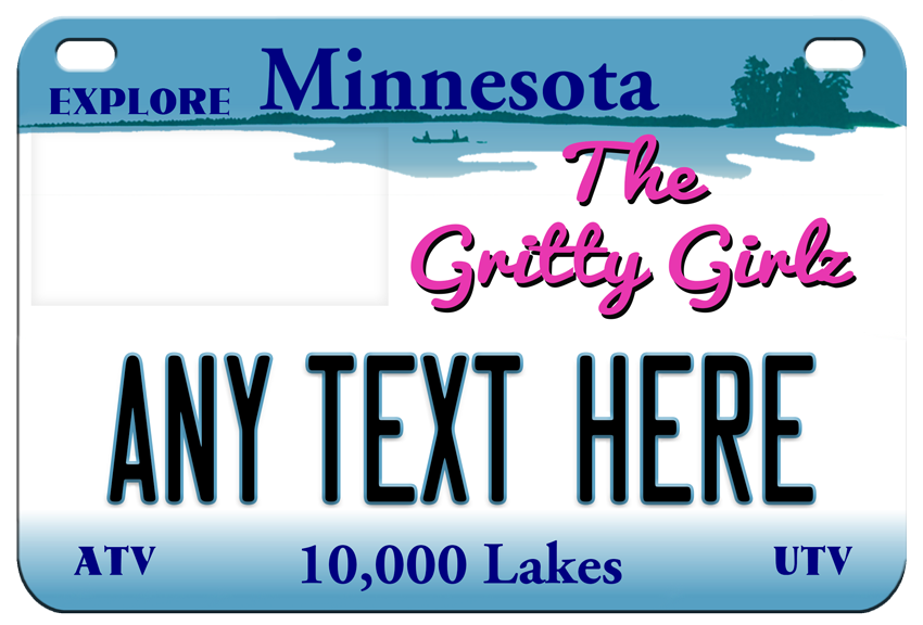 Minnesota Vikings Custom ATV License Plate MN A.T.V./UTV 