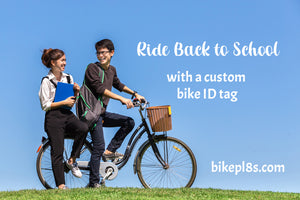 Riding Back to School with Custom Bicycle License Plates
