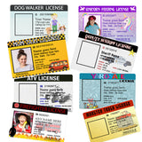 Pretend Play Driver's License Personalized Joke Licenses  Novelty Gift