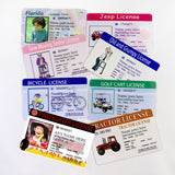 Pretend Play Driver's License Personalized Joke Licenses  Novelty Gift