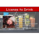 21 st birthday license to drink joke license for guys