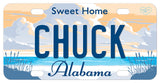 Sweet Home Alabama mini bike plate with your name your spelling