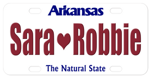 Arkansas The Natural State Plate 1998 - 2006 personalized with any name