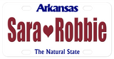 Arkansas The Natural State Plate 1998 - 2006 personalized with any name