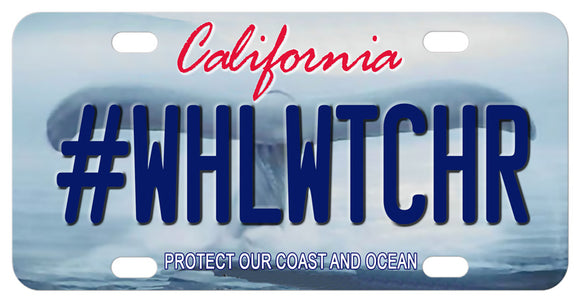 California Whales Tale mini license plates personalized with your name