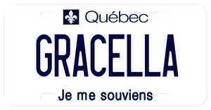 @Quebec fleur die lis custom license plate