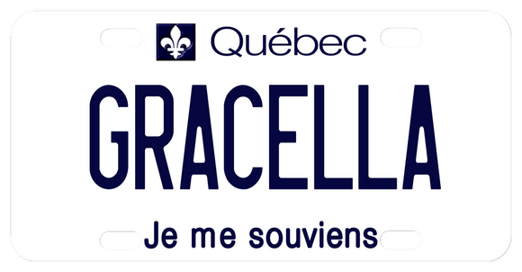 @Quebec fleur die lis custom license plate