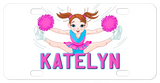 Youth Cheerleader in flying split with any name
