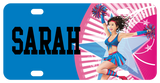 Cheerleader on Star license plate, personalized with any name