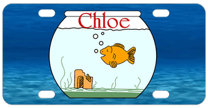 Fish bowl Personalized ID Name Plates