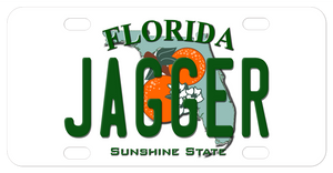 Florida License Plate with any name