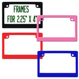 Frames available for 2.25 x 4 size plates only