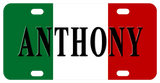 flag of italy bike plate personalized
