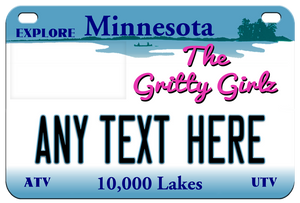 Minnesota ATV UTV Personalized License Plate