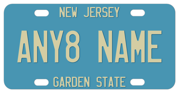 1979 - 1985 New Jersey Antique Blue License Plate with any custom text