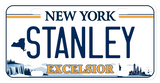 personalized NY bike plate inspired by the new Excelsior plate