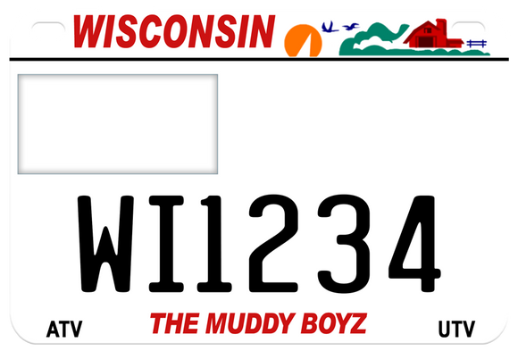 Wisconsin ATV Personalized License Plate