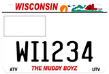 Wisconsin ATV Personalized License Plate