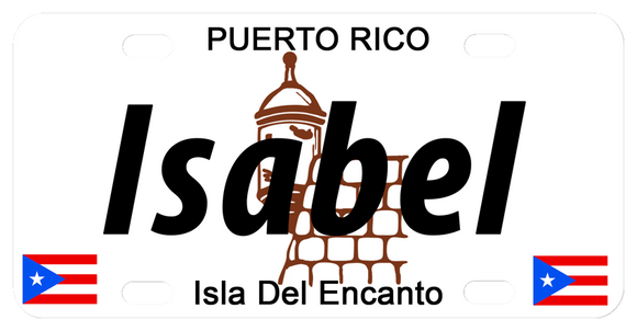 El Morro Fort Castle License Plates Personalized
