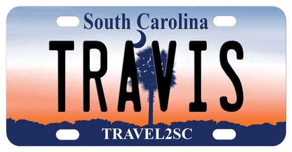 South Carolina 2008 mini license plate personalized with any name