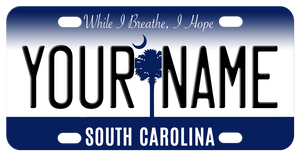 South Carolina Mini Bicycle License Plate 2016 new SC design with any name