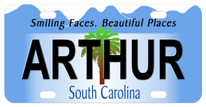 1999-2007 version of the South Carolina mini bike tag. Personalized with any name.