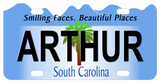 1999-2007 version of the South Carolina mini bike tag. Personalized with any name.