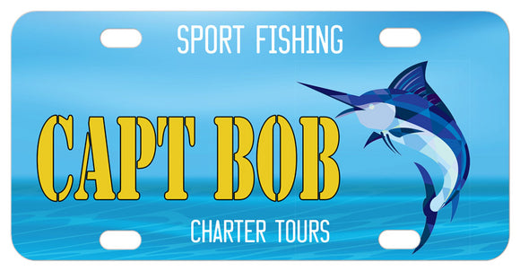 Sport Fishing Lovers Custom License Plate