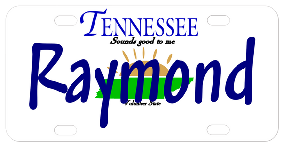 Tennessee Sunrise mini license plate personalized with any name