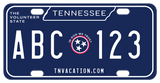 custom Tennessee bike Plate with any text