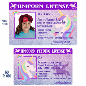 Unicorn Lover's Wallet ID Personalized