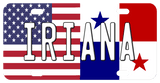 usa and panama country flags with any name