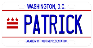 Washington DC Personalized Mini License Plates